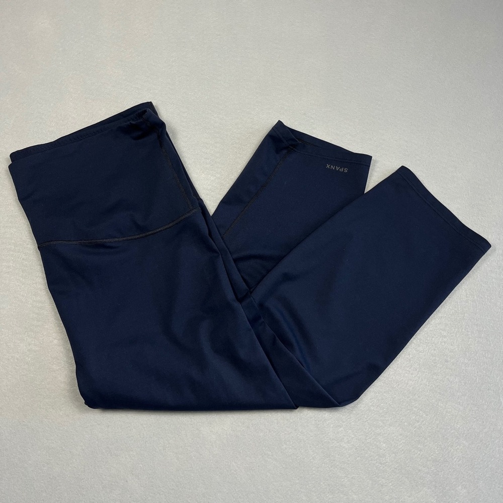 Spanx Booty Boost Active Cropped Leggings Navy High Waisted Plus Size 2X NWOT